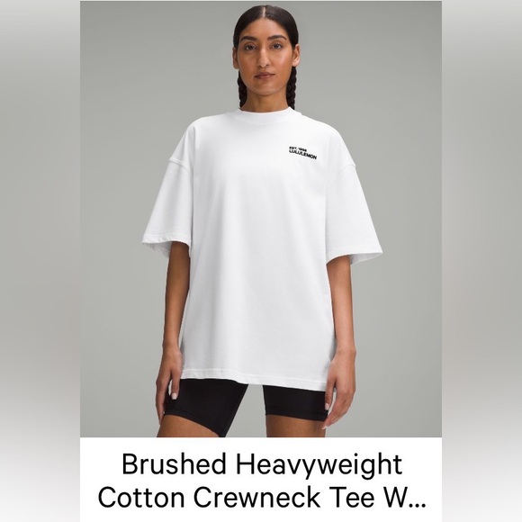 lululemon athletica Other - lululemon athletica Brushed Heavyweight Cotton Crewneck Tee